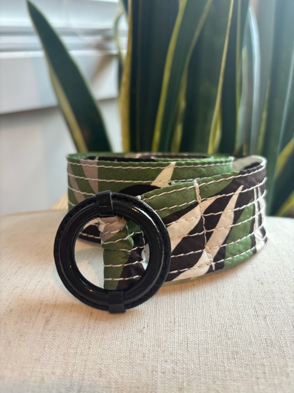 JCrew Quilted Fabric Belt